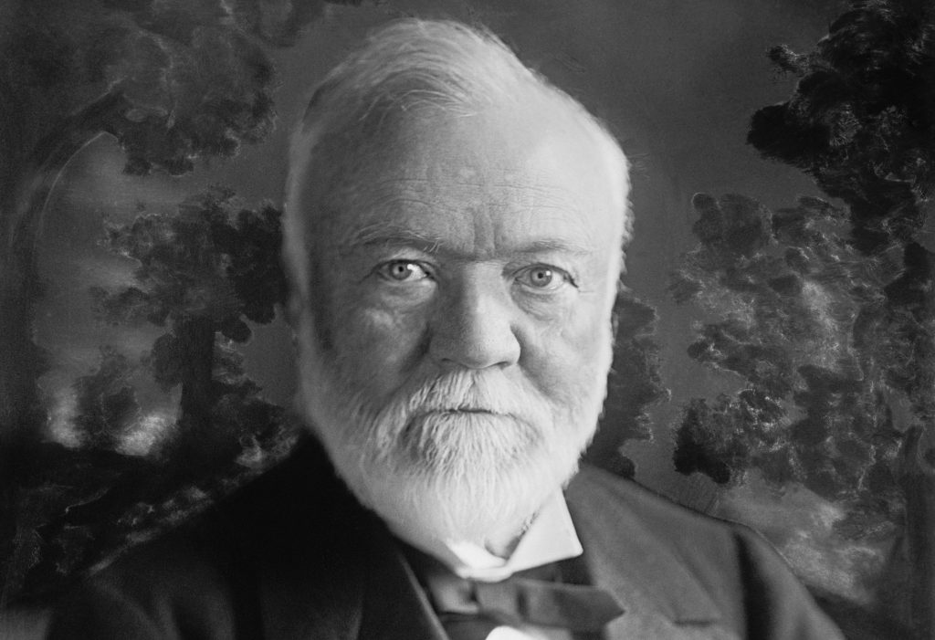Face of Andrew Carnegie