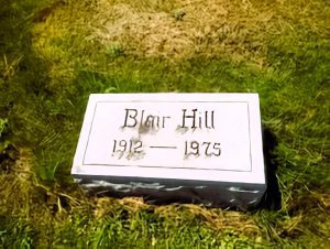 Tombstone of Napoleon Hill's son, Blair.